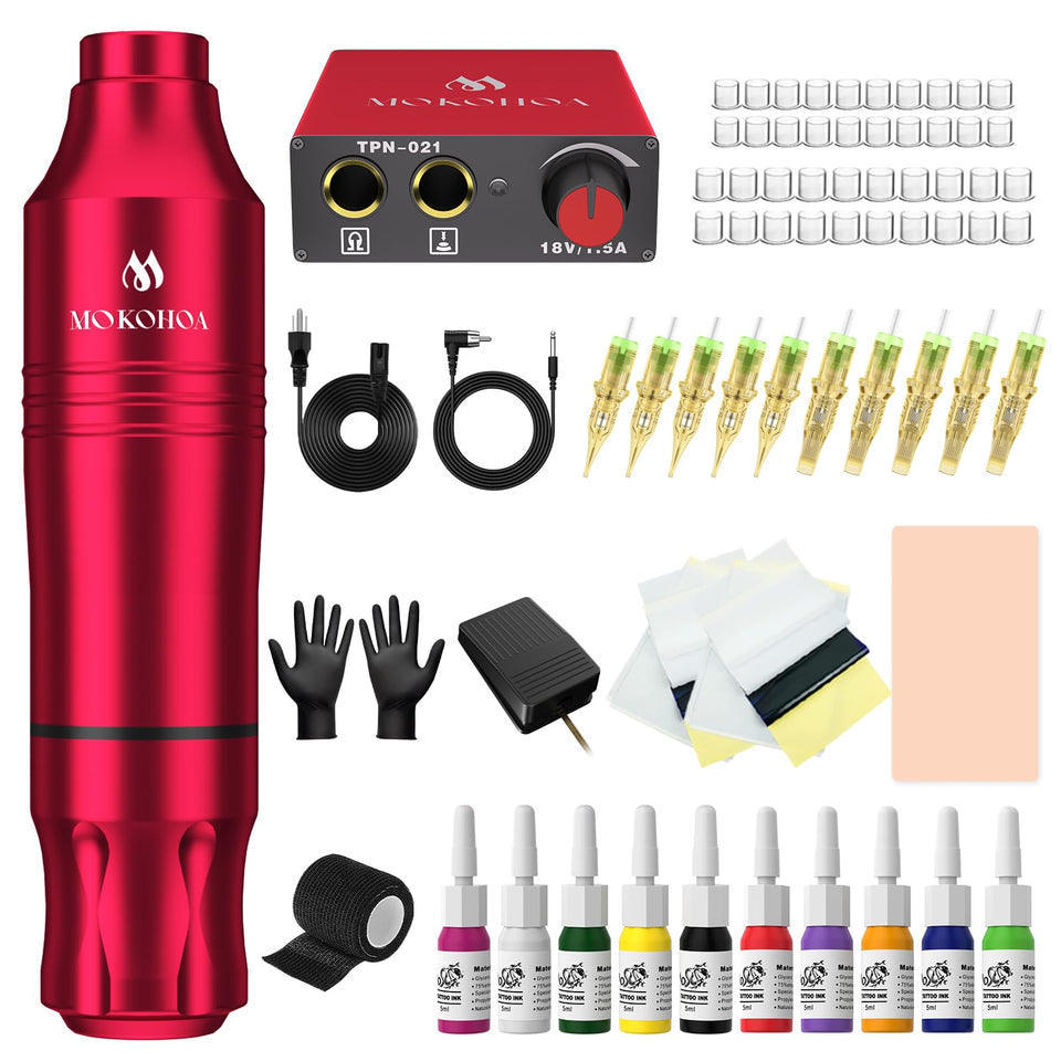 MOKOHOA tattoo-pen-kit for beginners offers precise lines and easy handling.