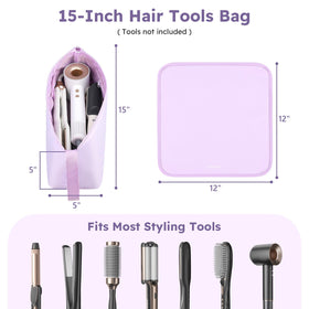 MOKURA heat-resistant mat protects surfaces while styling on the go