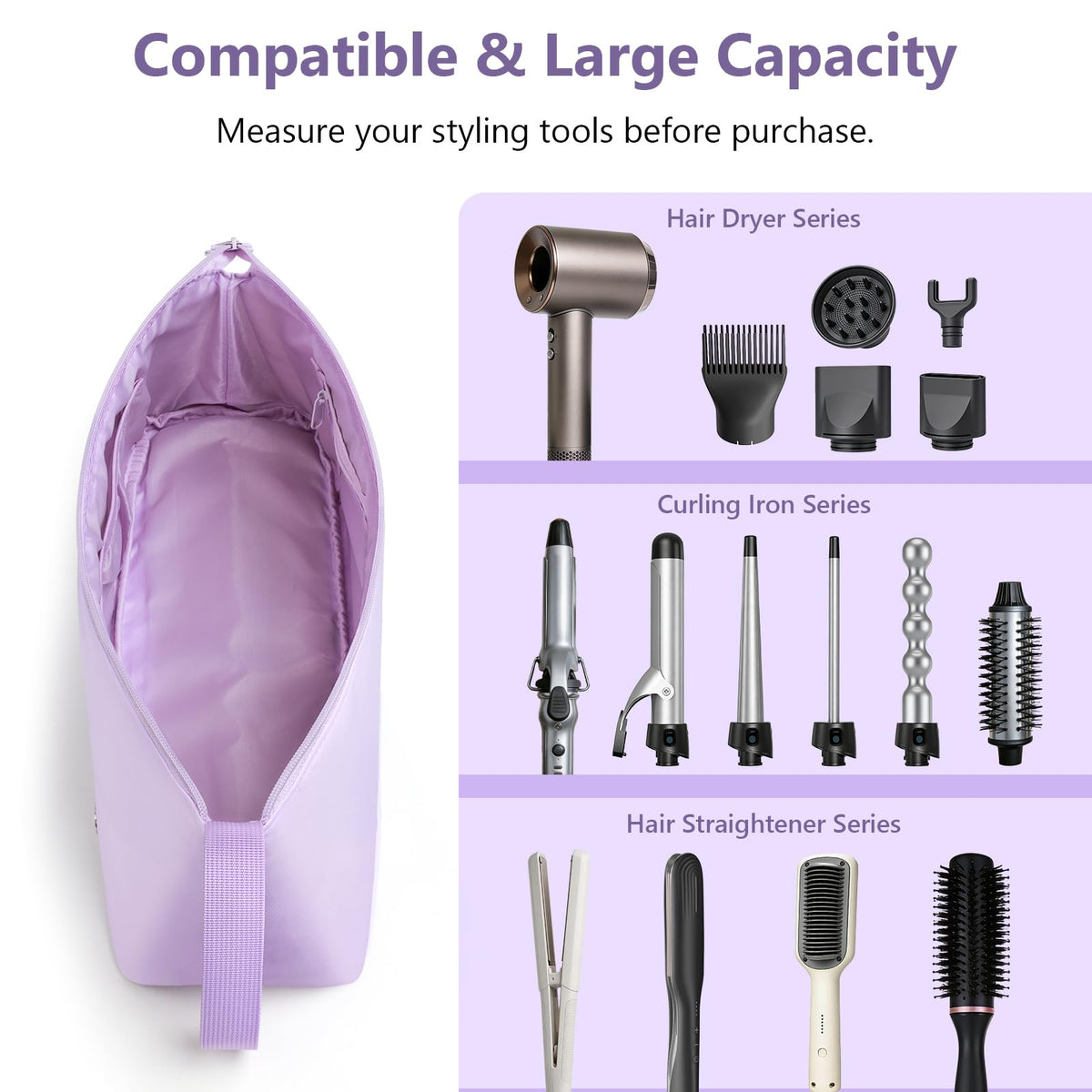 MOKURA organized pockets keep clips and elastics neatly within reach