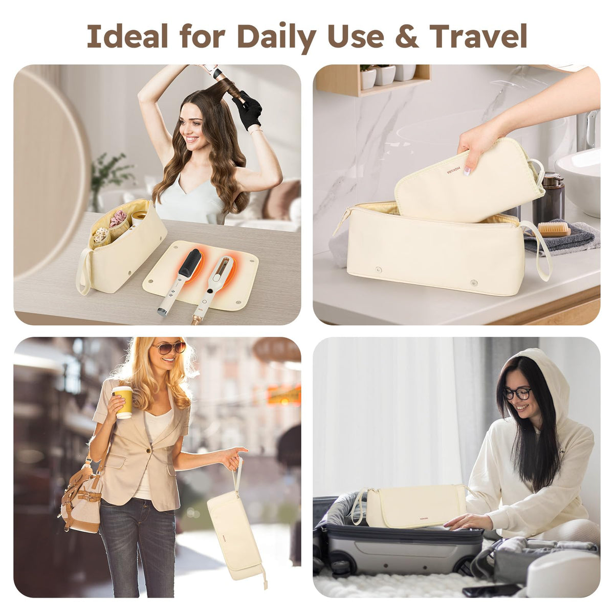 MOKURA travel bag with handle offers foldable, easy-carry design
