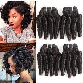 Molefi Funmi hair loose wave 8-inch bundles for a natural full-head look.