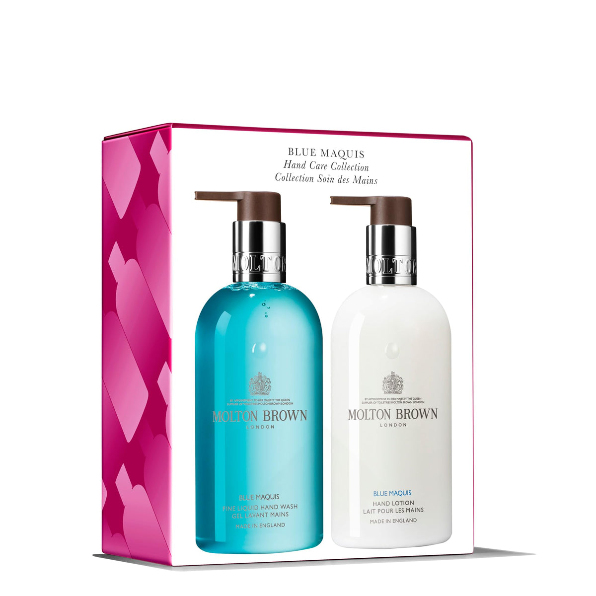 Molton Brown Blue Maquis hand wash bottle, refreshing cleanse with lavender and labdanum.