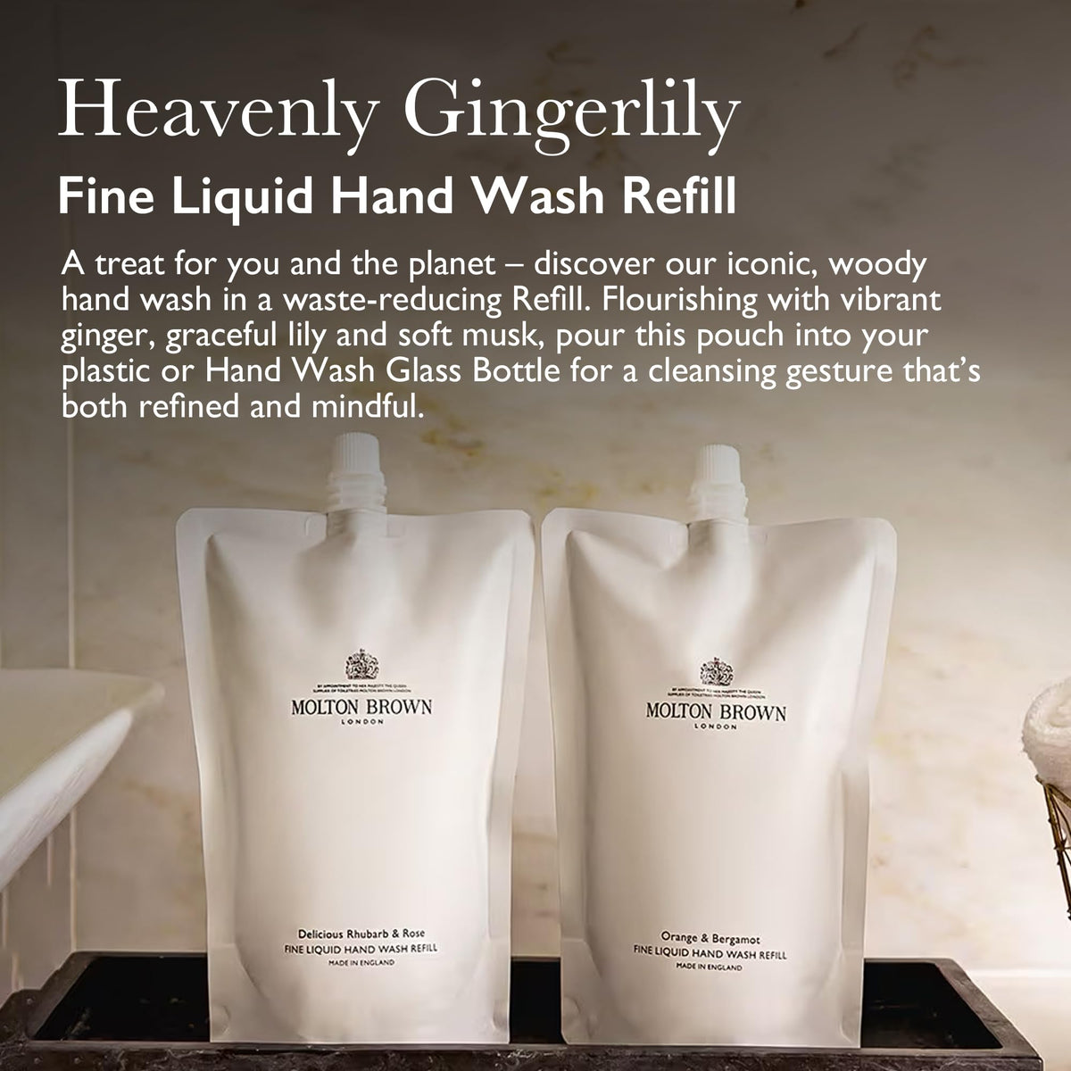 Molton Brown Heavenly Gingerlily fragrance close-up highlighting ginger and lily notes