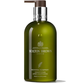 Molton Brown Reviving Rosemary Conditioner bottle with fresh herbal scent for daily hair care