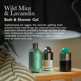Molton Brown Wild Mint & Lavandin foam forming a rich lather