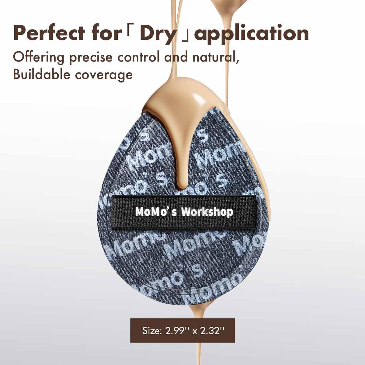 Momo's Workshop denim sponge full-face coverage with versatile edges