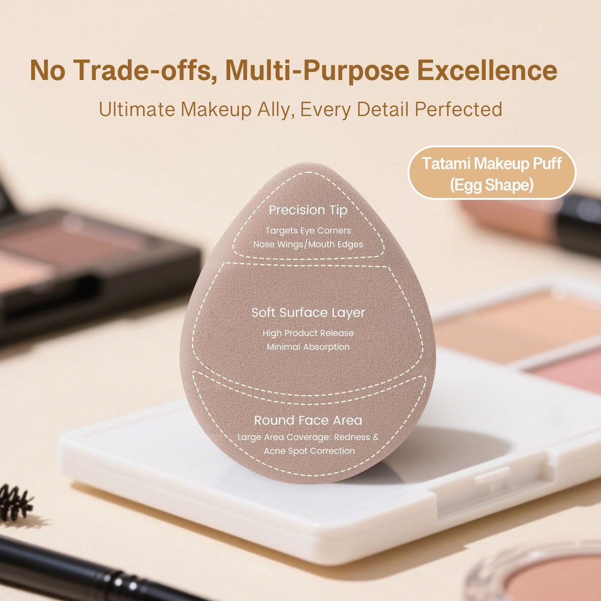Momo's Workshop dry-use puff ideal for setting powder.