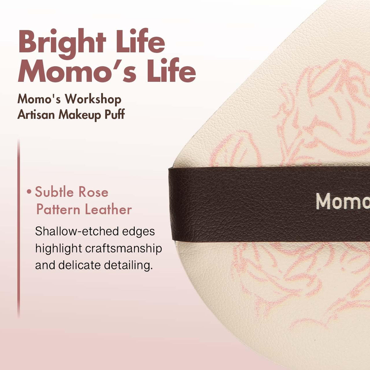 Momo's Workshop hydrophilic sponge expands when wet for broader coverage.