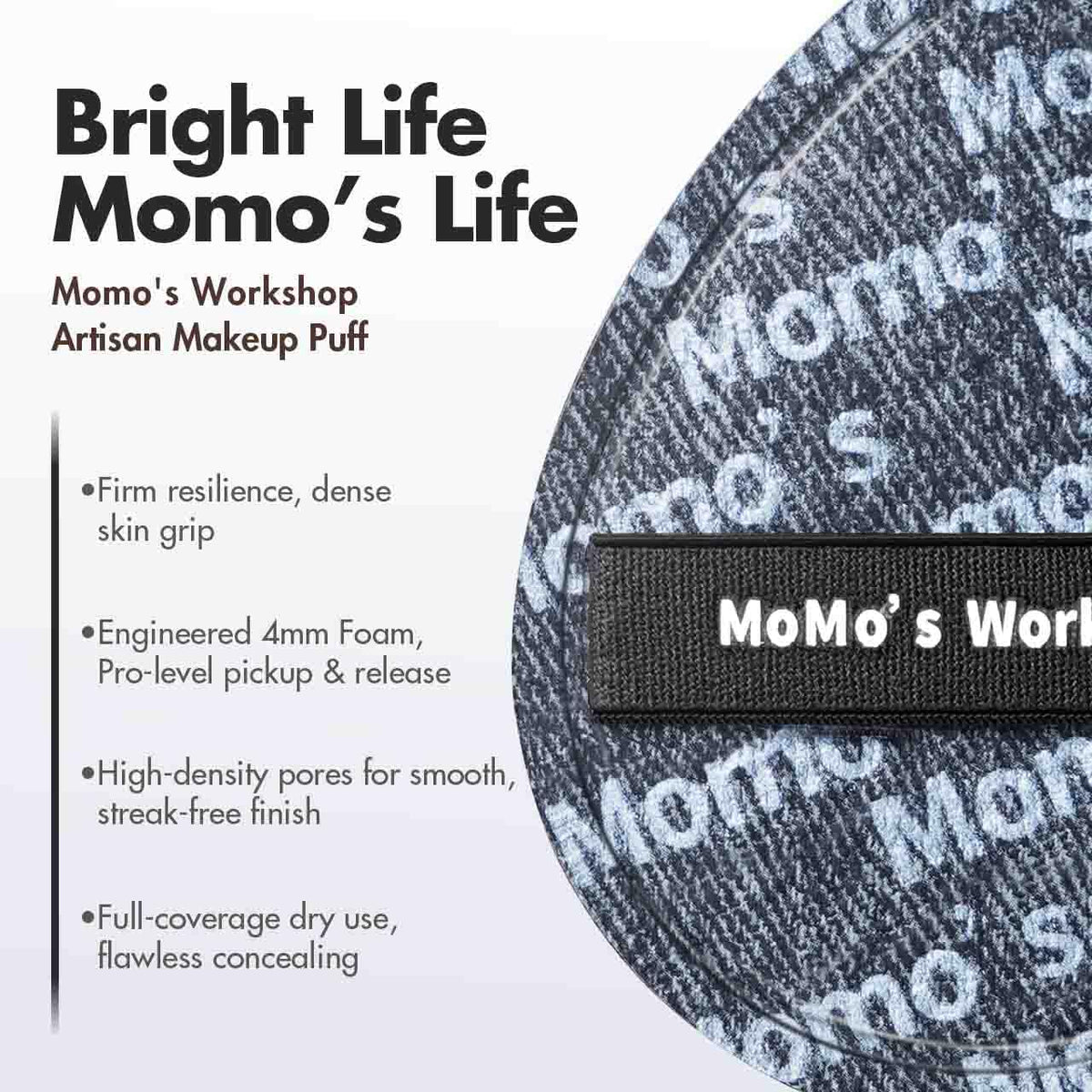 Momo's Workshop rubycell non-absorbent sponge reduces product waste during application