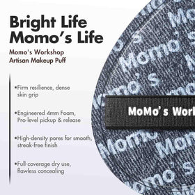 Momo's Workshop rubycell non-absorbent sponge reduces product waste during application