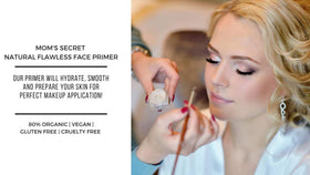 Close-up of Mom's Secret primer texture shows a light, non-greasy feel.