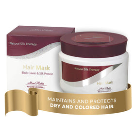 Mon Platin Professional Hair Mask 500ml bottle for deep conditioning of dry, color-treated hair.