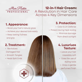Mon Platin Professional leave-in conditioner spray during application