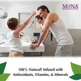 Backpack-friendly MONA travel-size deodorant for daily active use.