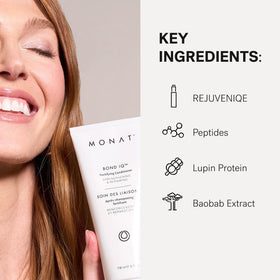 MONAT Bond IQ Peptides Complex supports elasticity and resilience.