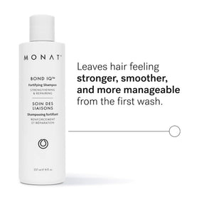 MONAT BOND IQ shampoo creamy lather ready for daily cleansing