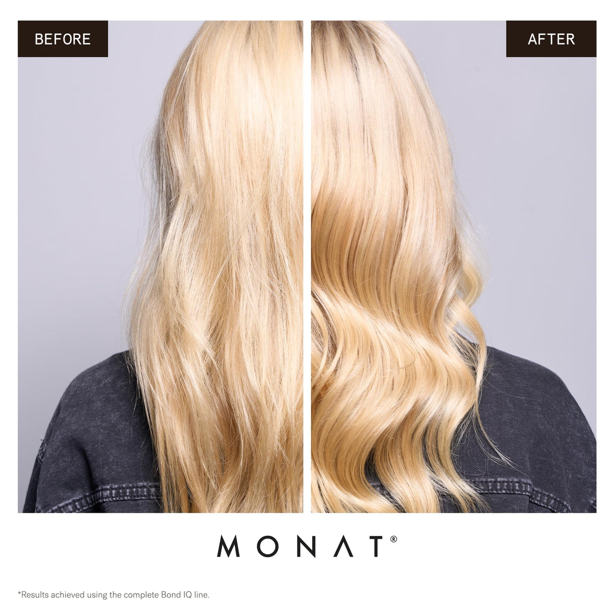 MONAT Bond IQ vegan, clean formula supports ethical haircare.