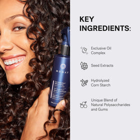 MONAT Curl Perfection Refresh Spray delivers shine and volume.