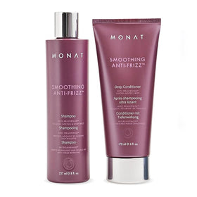 MONAT smoothing anti-frizz set packshot showcasing a clean, salon-ready finish