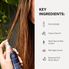 Daily frizz control with MONAT Blowout Spray for all hair types