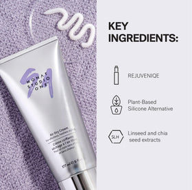 MONAT Studio One Air Dry Cream humidity protection reducing frizz in humid conditions.