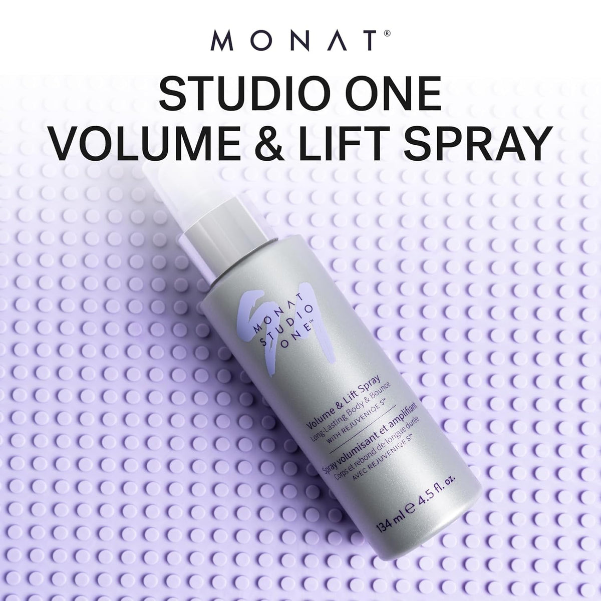 MONAT Studio One bottle and nozzle ready for effortless styling and hold