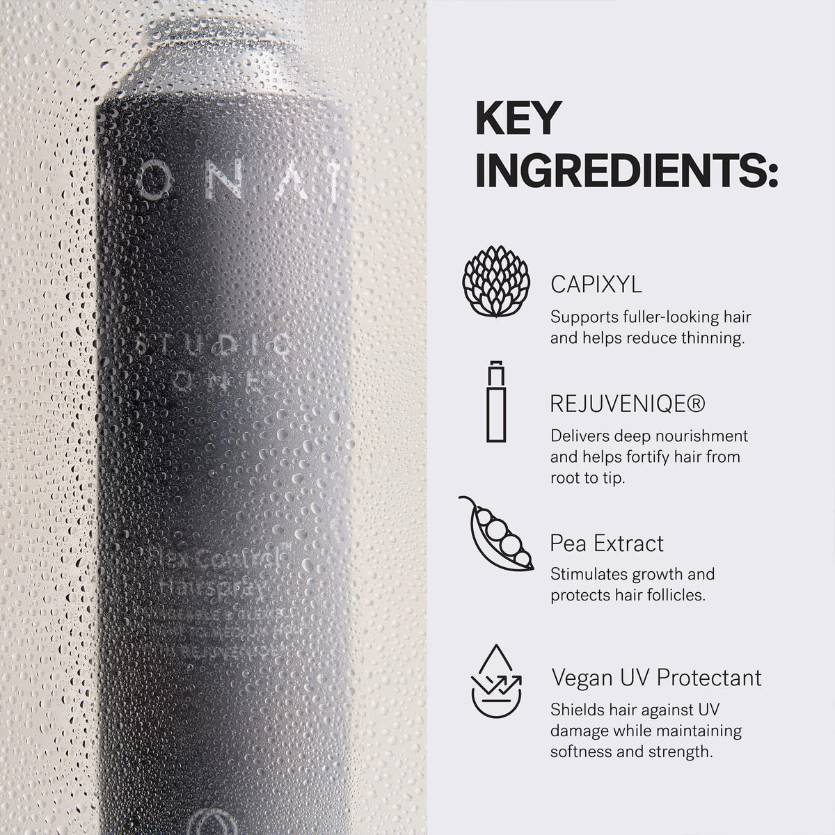 MONAT Studio One Flex Control resists humidity for lasting style