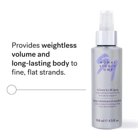 MONAT Studio One root boost spray closeup highlighting root lift and grip