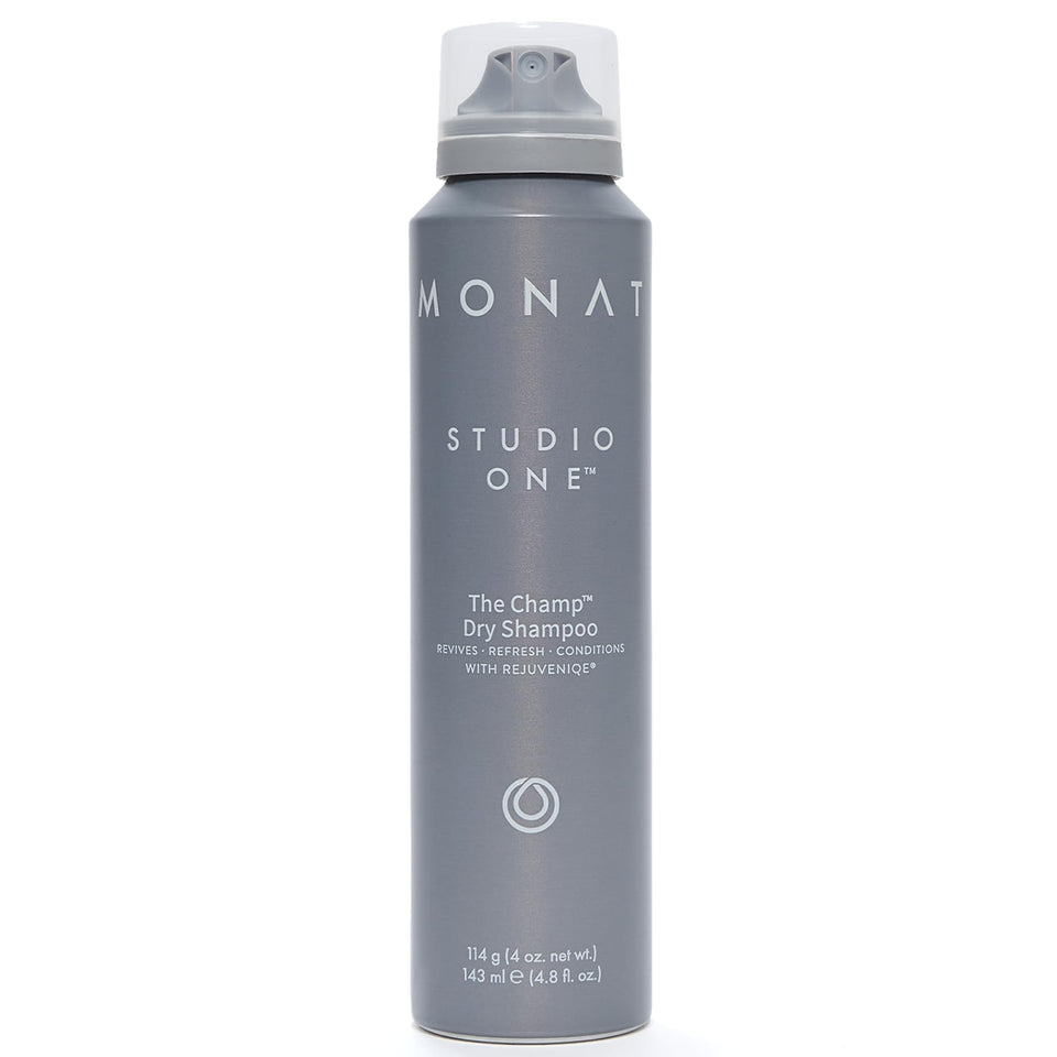 MONAT The Champ bottle front view for quick hair refresh between washes.