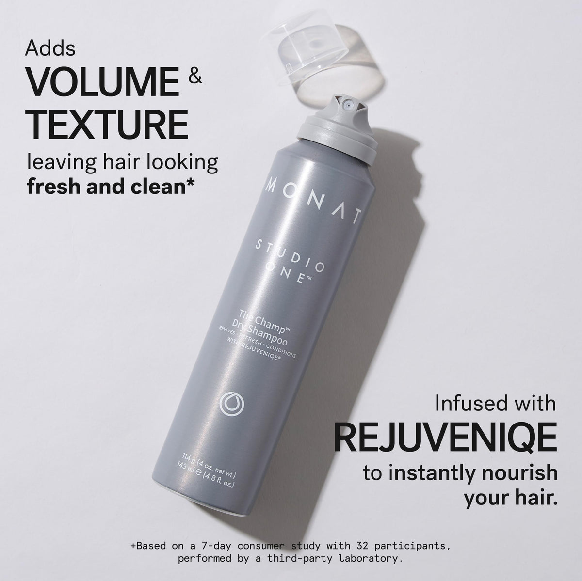MONAT The Champ dispensing pump enables easy, mess-free application.