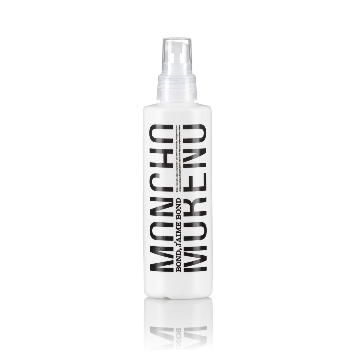 Moncho Moreno Bond leave-in bottle for easy daily conditioning and detangling.