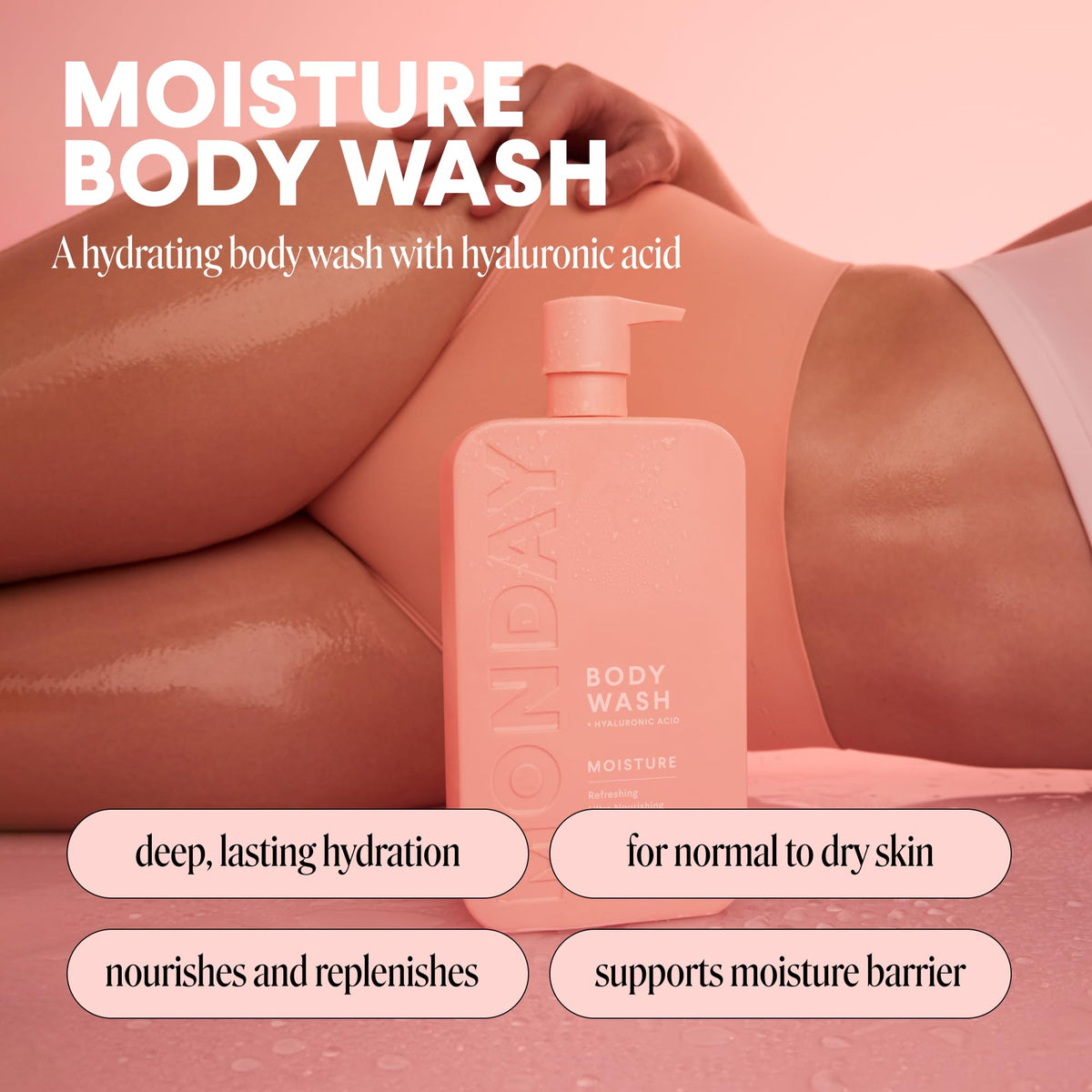 MONDAY HAIRCARE MOISTURE body wash creamy lather for soft skin