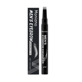 Moniano men's eyebrow enhancer with four-fork tip creates defined brows for a sharp look.