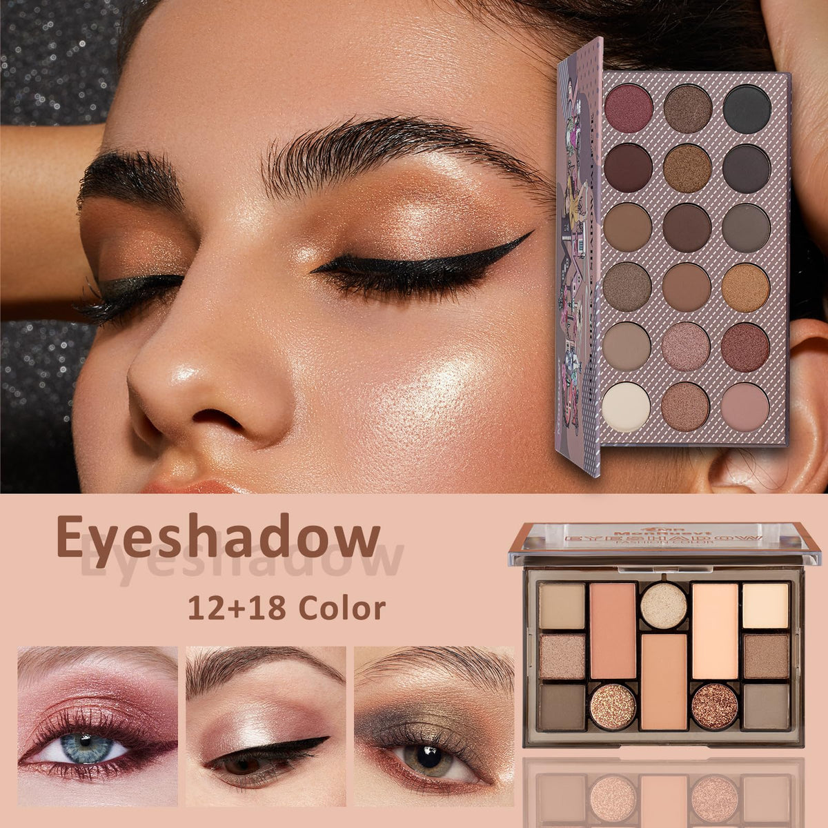 MONRUEVT concealer set with three shades for lightweight coverage