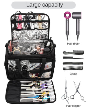 Monstina front pocket area holds 18 elastic pockets for small items.