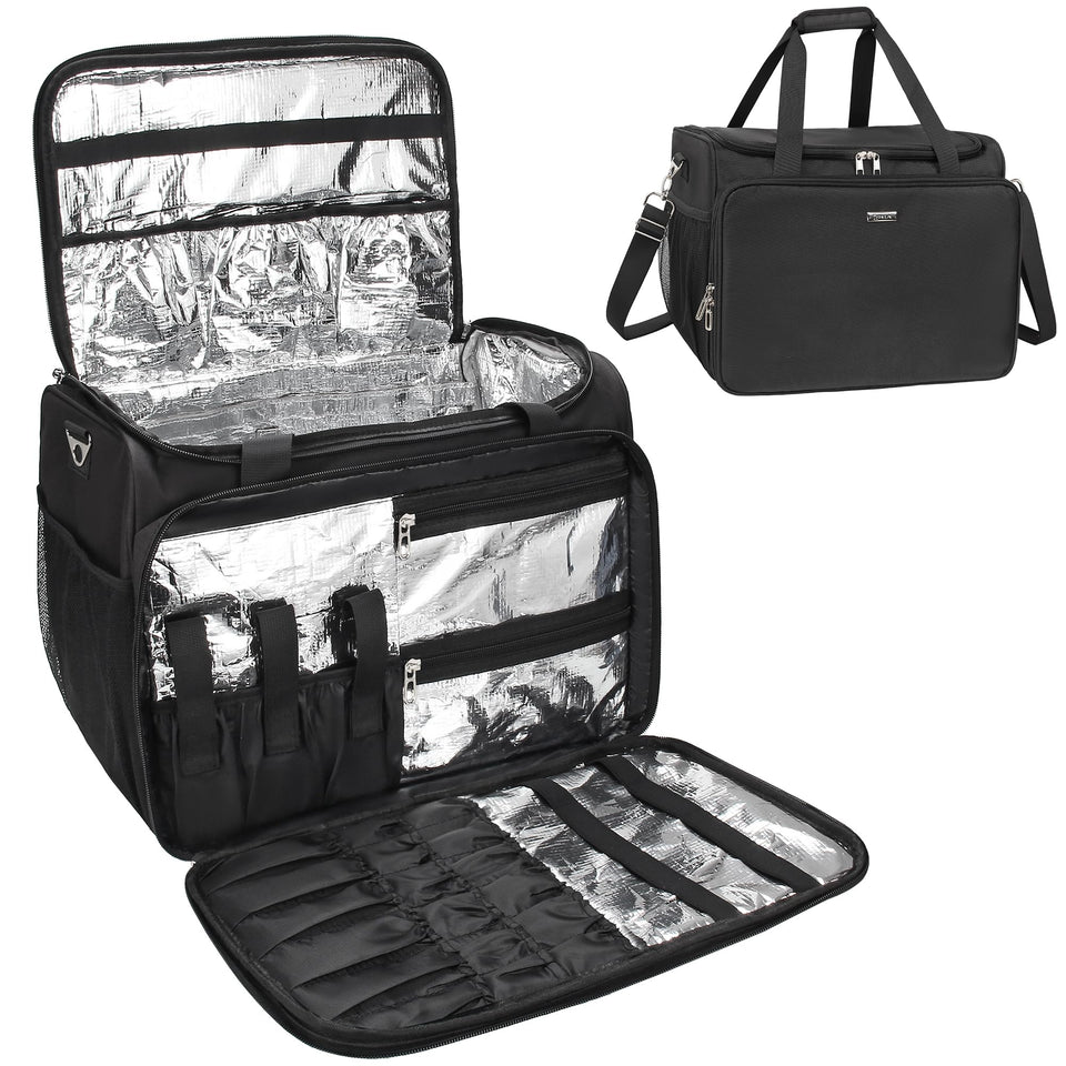 Monstina professional hairdressing bag with large compartments for organized tools.