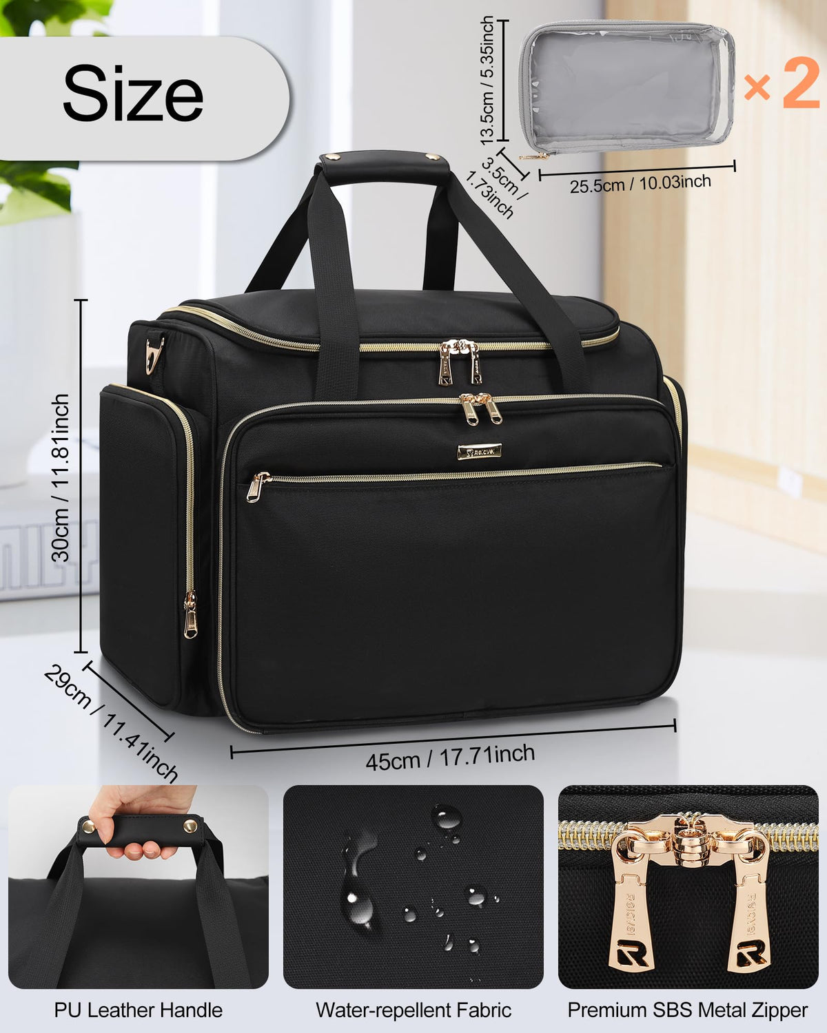 MONSTINA bag back strap and trolley attachment for travel