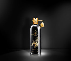 MONTALE Arabians Tonka cap close-up showing luxurious packaging