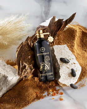 MONTALE Arabians Tonka juice swatch illustrating creamy sweetness and spice