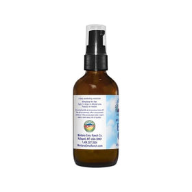 Montana Emu Ranch Emu Oil odor-free formulation shown in glass bottle.