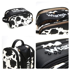 Montana West Wrangler attached top handle provides convenient carrying option.
