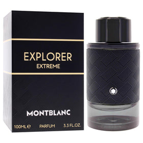 Montblanc Explorer Extreme amber-warm tones create a luxe evening mood.
