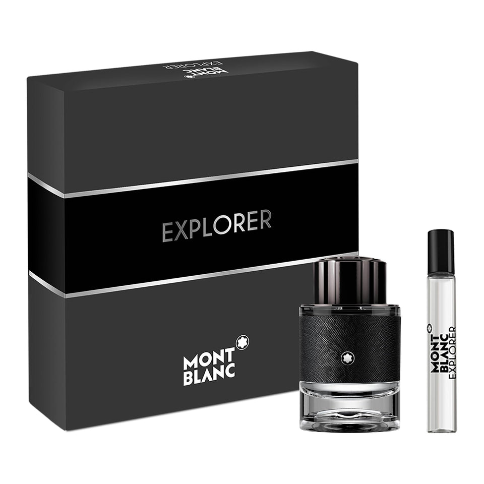 Montblanc Explorer gift set image showing dual spray formats for versatile daily wear