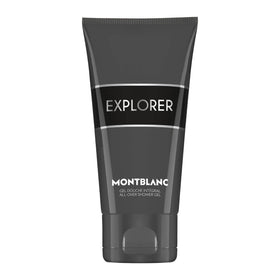 Montblanc Explorer shower gel bottle for daily refreshed cleanse.