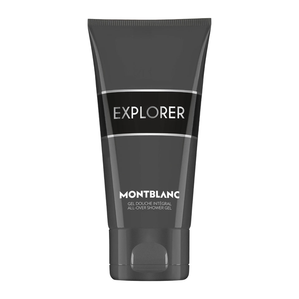Montblanc Explorer shower gel bottle for daily refreshed cleanse.