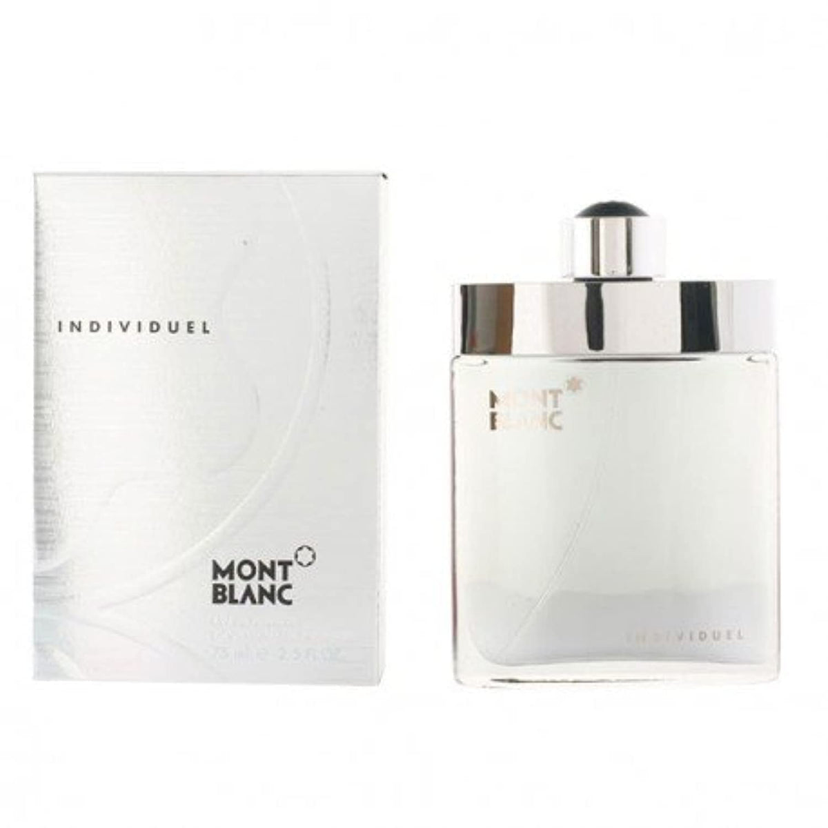 Montblanc INDIVIDUEL logo and label close-up signaling authentic branding.