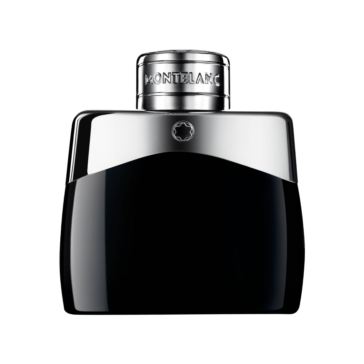 Montblanc Legend bottle front view, a masculine fragrance for confident evenings.