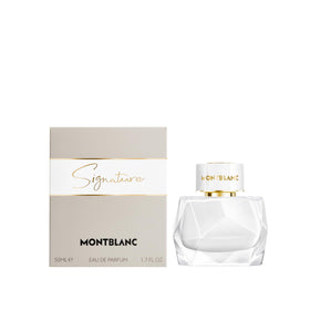 Montblanc Signature bottle cap close-up showcasing premium design for gifting