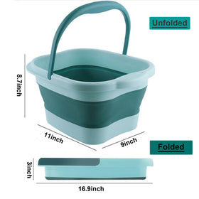 MontNorth foot bath with handle ready for quick setup