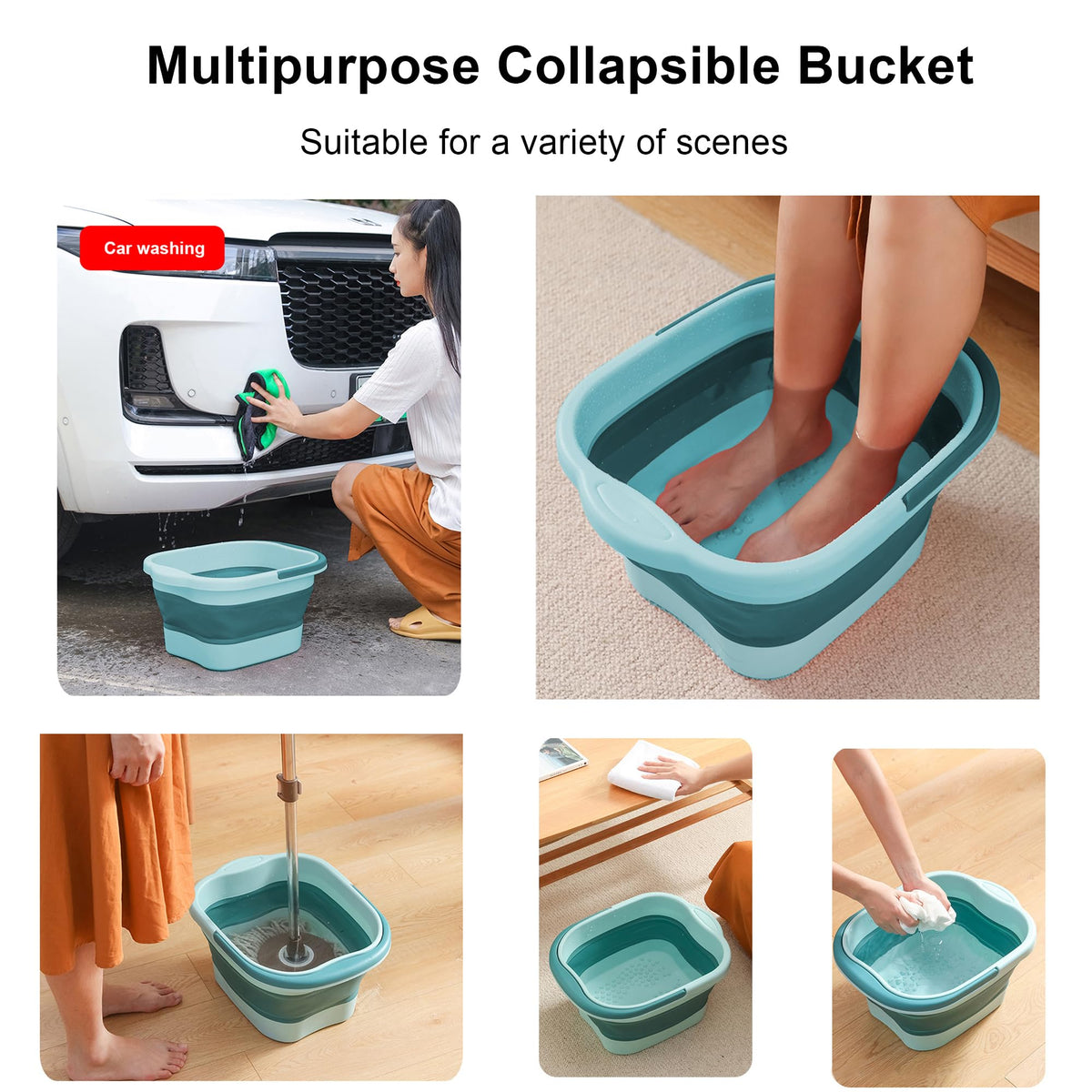 MontNorth portable foot bath ideal for RV trips and travel